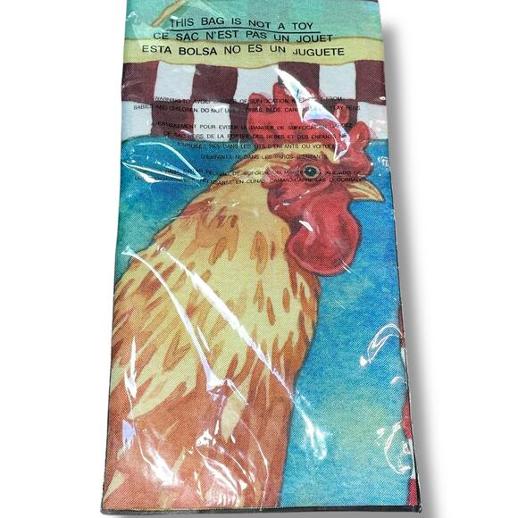 House Flag Farmhouse Rooster Chicken Checkerboard Outdoor Decor NCE 28" x 40" - Picture 9 of 11